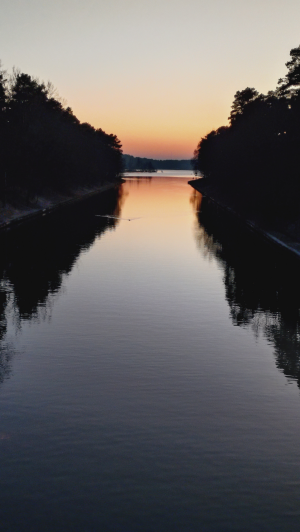 Canal in the dark